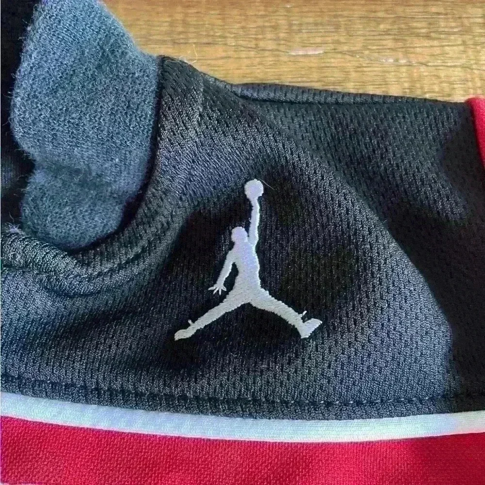 Michael Jordan 23 Kids 12M Full Zip Jacket Red, Black and White